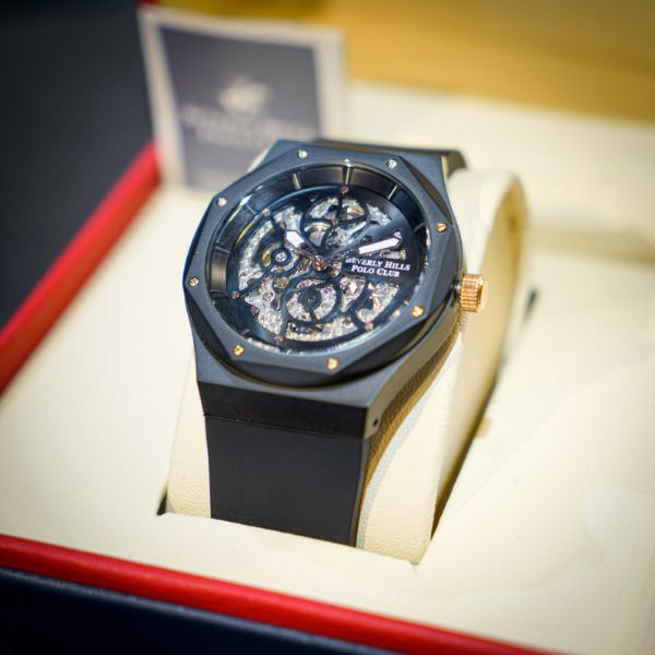 Beverly Hills Polo Club Watch Black Rubber Strap